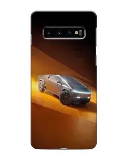Чехол для Samsung Galaxy s10 Plus с картинкой «Cybertruck в пустыне»