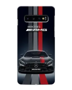 Чохол для Samsung Galaxy s10 Plus з картинкою «Mercedes — білий карбон»