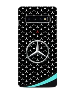 Чохол для Samsung Galaxy s10 Plus з картинкою «Mercedes — бірюзовий акцент»