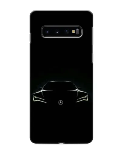Чехол для Samsung Galaxy s10 Plus с картинкой «Mercedes — силуэт авто» Чехол для Samsung Galaxy s10 Plus с картинкой «Mercedes — силуэт авто»