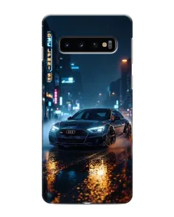 Чохол для Samsung Galaxy s10 Plus з картинкою «Нічне місто та Audi»