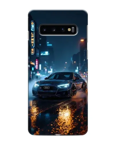Чохол для Samsung Galaxy s10 Plus з картинкою «Нічне місто та Audi» Чохол для Samsung Galaxy s10 Plus з картинкою «Нічне місто та Audi»
