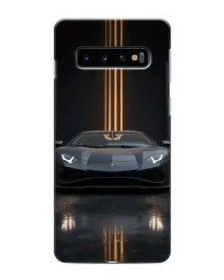 Чохол для Samsung Galaxy s10 Plus з картинкою «Lamborghini золоті лінії»