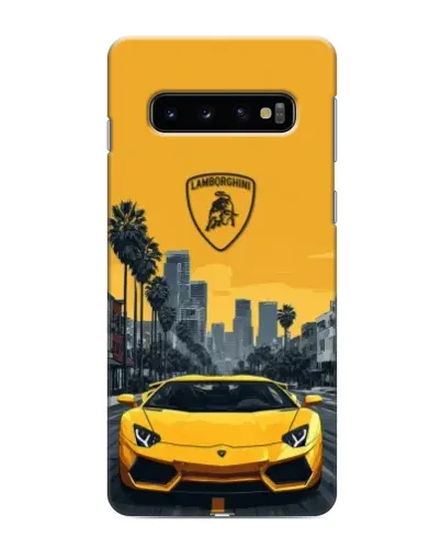Чохол для Samsung Galaxy s10 Plus з картинкою «Жовтий Lamborghini місто» Чохол для Samsung Galaxy s10 Plus з картинкою «Жовтий Lamborghini місто»