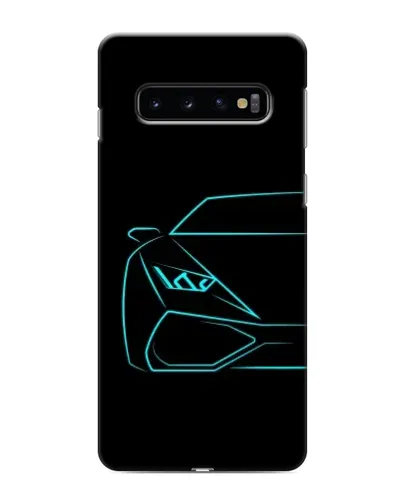 Чохол для Samsung Galaxy s10 Plus з картинкою «Блакитний силует Lamborghini» Чохол для Samsung Galaxy s10 Plus з картинкою «Блакитний силует Lamborghini»