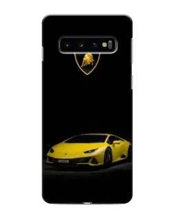 Чохол для Samsung Galaxy s10 Plus з картинкою «Lamborghini жовтий акцент»