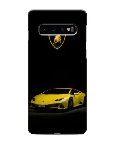 Чохол для Samsung Galaxy s10 Plus з картинкою «Lamborghini жовтий акцент» Чохол для Samsung Galaxy s10 Plus з картинкою «Lamborghini жовтий акцент»