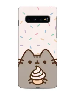 Чохол для Samsung Galaxy s10 Plus з картинкою «Пушин з кексом»