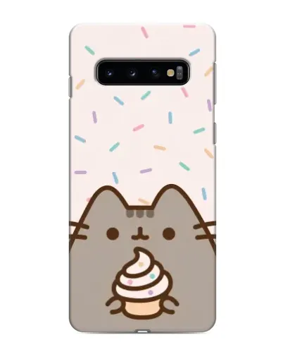 Чохол для Samsung Galaxy s10 Plus з картинкою «Пушин з кексом» Чохол для Samsung Galaxy s10 Plus з картинкою «Пушин з кексом»