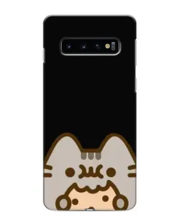 Чохол для Samsung Galaxy s10 Plus з картинкою «Пушин на чорному»