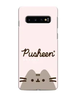 Чохол для Samsung Galaxy s10 Plus з картинкою «Pusheen логотип»