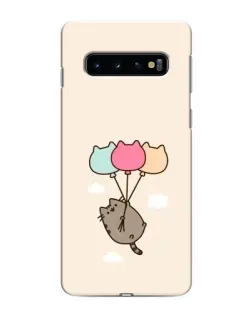 Чохол для Samsung Galaxy s10 Plus з картинкою «Пушин на кульках»