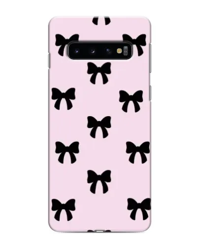 Чохол для Samsung Galaxy s10 Plus з картинкою «Чорні банти Coquette» Чохол для Samsung Galaxy s10 Plus з картинкою «Чорні банти Coquette»