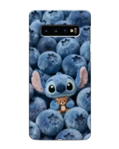 Чехол для Samsung Galaxy s10 Plus с картинкой «Стич и голубика»