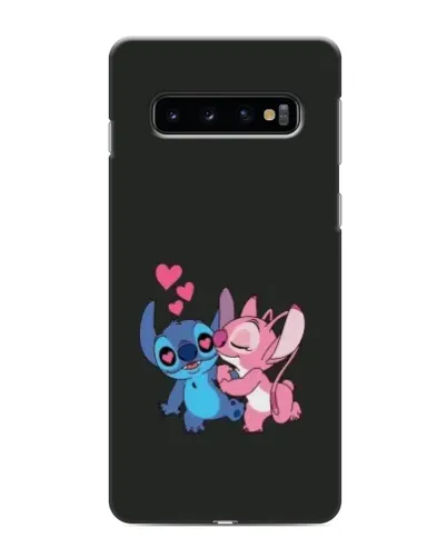 Чехол для Samsung Galaxy s10 Plus с картинкой «Анжел целует Стича»