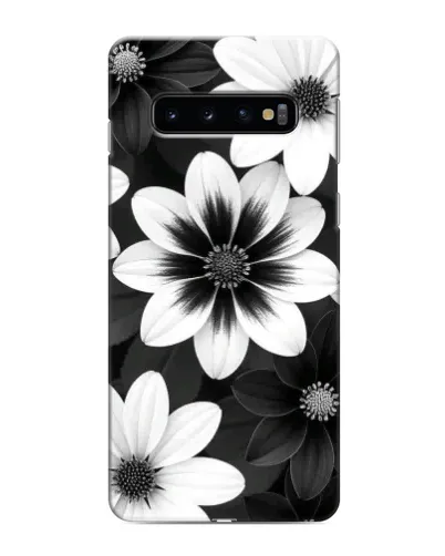 Чохол для Samsung Galaxy s10 Plus з картинкою «Монохромні айстри»