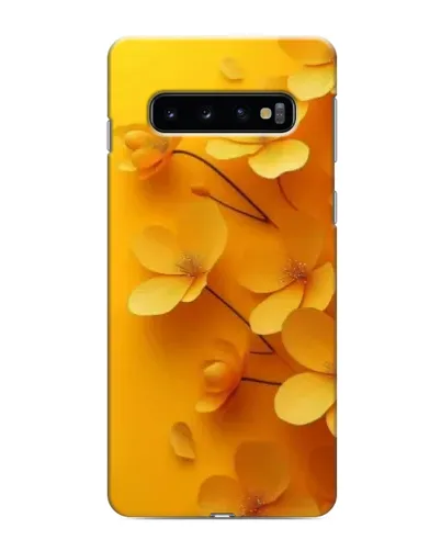 Чохол для Samsung Galaxy s10 Plus з картинкою «Золоті пелюстки»
