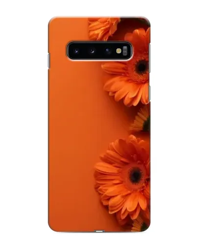 Чохол для Samsung Galaxy s10 Plus з картинкою «Помаранчеві гербери»
