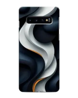 Чохол для Samsung Galaxy s10 Plus з картинкою «Об'ємні чорно-білі стрічки» Чохол для Samsung Galaxy s10 Plus з картинкою «Об'ємні чорно-білі стрічки»