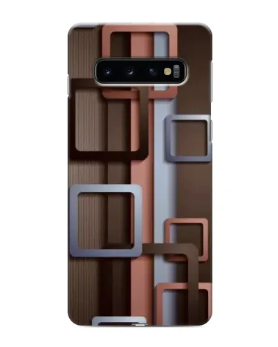 Чохол для Samsung Galaxy s10 Plus з картинкою «Коричневі об'ємні квадрати» Чохол для Samsung Galaxy s10 Plus з картинкою «Коричневі об'ємні квадрати»