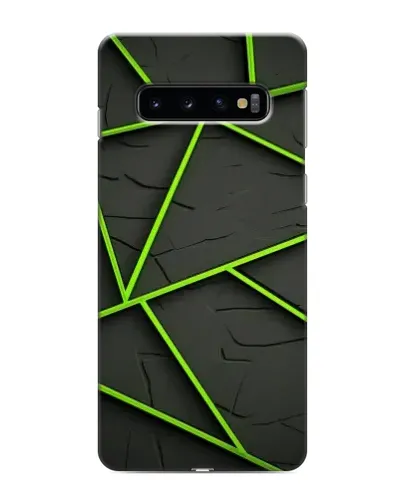 Чохол для Samsung Galaxy s10 Plus з картинкою «Зелені геометричні лінії» Чохол для Samsung Galaxy s10 Plus з картинкою «Зелені геометричні лінії»