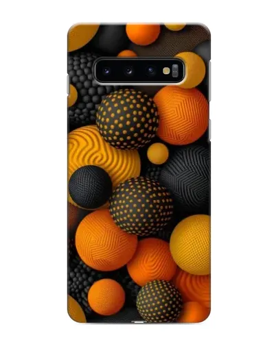 Чохол для Samsung Galaxy s10 Plus з картинкою «Об'ємні помаранчеві сфери» Чохол для Samsung Galaxy s10 Plus з картинкою «Об'ємні помаранчеві сфери»