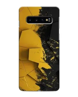 Чохол для Samsung Galaxy s10 Plus з картинкою «Золоті уламки геометрії»
