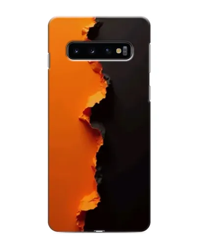 Чохол для Samsung Galaxy s10 Plus з картинкою «Помаранчевий розлом» Чохол для Samsung Galaxy s10 Plus з картинкою «Помаранчевий розлом»