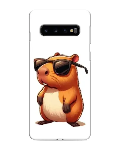 Чехол для Samsung Galaxy s10 Plus с картинкой «Капибара в очках» Чехол для Samsung Galaxy s10 Plus с картинкой «Капибара в очках»