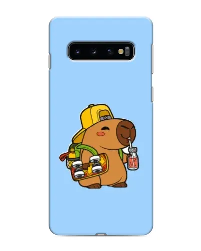 Чехол для Samsung Galaxy s10 Plus с картинкой «Капибара на скейте» Чехол для Samsung Galaxy s10 Plus с картинкой «Капибара на скейте»