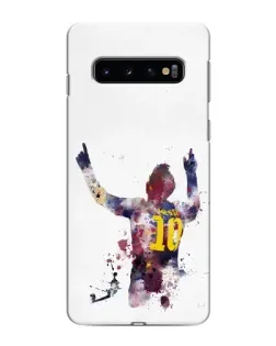 Чехол для Samsung Galaxy s10 Plus с картинкой «Акварельный Месси Барселона» Чехол для Samsung Galaxy s10 Plus с картинкой «Акварельный Месси Барселона»