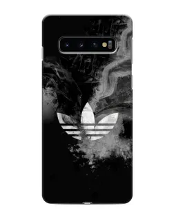 Чехол для Samsung Galaxy S10 с картинкой «Абстрактный дым Adidas»