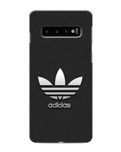 Чехол для Samsung Galaxy S10 с картинкой «Adidas Карбоновая текстура»
