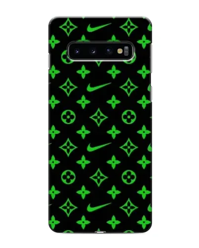 Чехол для Samsung Galaxy S10 с картинкой «Неоновый принт LV»