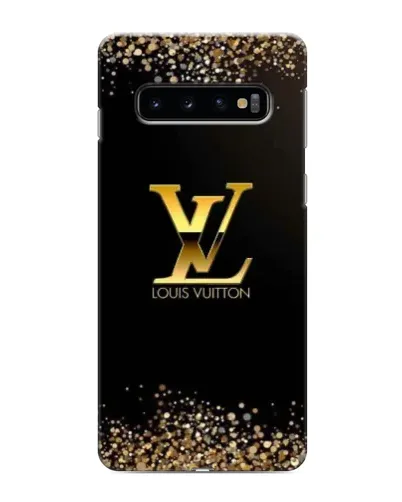 Чехол для Samsung Galaxy S10 с картинкой «LV — золотые искры»