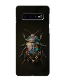 Чехол для Samsung Galaxy S10 с картинкой «LV — мраморный принт»