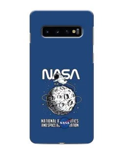 Чехол для Samsung Galaxy S10 с картинкой «NASA — лунная миссия»