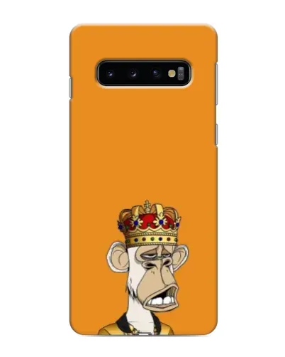 Чехол для Samsung Galaxy S10 с картинкой «Золотая обезьяна Bored Ape» Чехол для Samsung Galaxy S10 с картинкой «Золотая обезьяна Bored Ape»