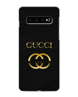 Чехол для Samsung Galaxy S10 с картинкой «Золотой логотип Gucci»