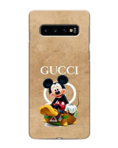 Чехол для Samsung Galaxy S10 с картинкой «Микки Маус Gucci — крафт»