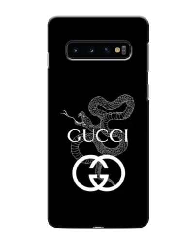 Чехол для Samsung Galaxy S10 с картинкой «Gucci — серебряная змея»