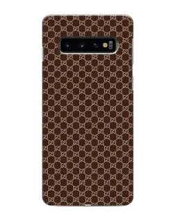 Чехол для Samsung Galaxy S10 с картинкой «Gucci — шоколадная сетка» Чехол для Samsung Galaxy S10 с картинкой «Gucci — шоколадная сетка»