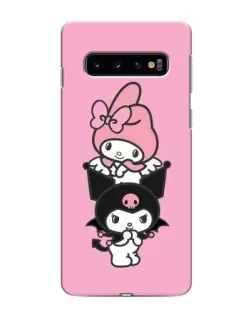 Чехол для Samsung Galaxy S10 с картинкой «My Melody и Kuromi»