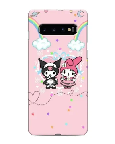Чехол для Samsung Galaxy S10 с картинкой «My Melody и Kuromi» Чехол для Samsung Galaxy S10 с картинкой «My Melody и Kuromi»