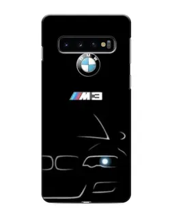 Чехол для Samsung Galaxy S10 с картинкой «Минималистичный принт BMW M3»