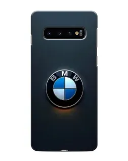 Чехол для Samsung Galaxy S10 с картинкой «Логотип BMW — минимализм»