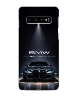 Чохол для Samsung Galaxy S10 з картинкою «BMW крізь нічне місто»