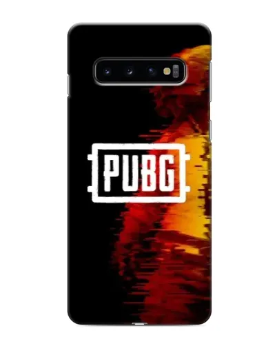 Чехол для Samsung Galaxy S10 с картинкой «Яркий логотип PUBG»