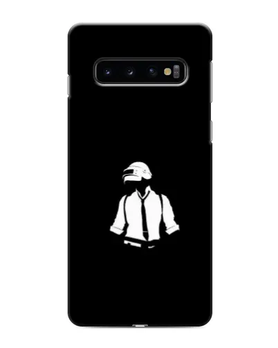Чехол для Samsung Galaxy S10 с картинкой «PUBG — белый шлем»