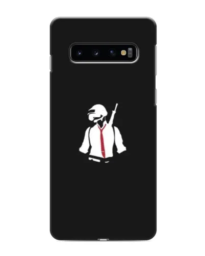 Чехол для Samsung Galaxy S10 с картинкой «PUBG — силуэт воина»